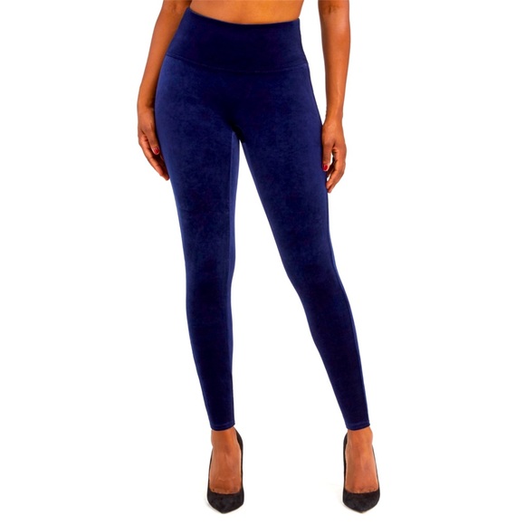 Spanx Velvet Leggings Navyblue 